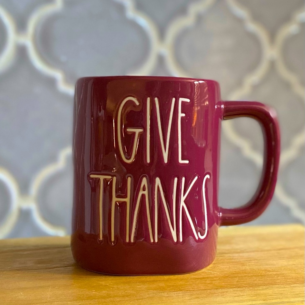 Ray Dunn's "Give Thanks" mug